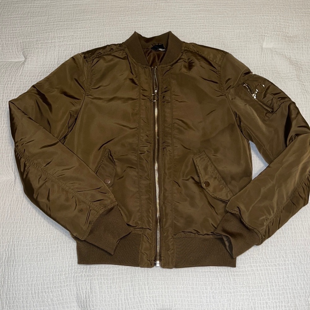 Brand New Olive Green Aviator Jacket